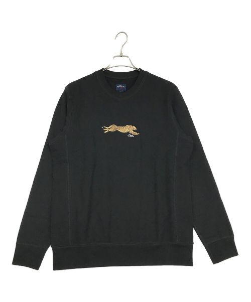 Noah（ノア）Noah (ノア) Cheetah Crewneck ブラック サイズ:SIZE　Mの古着・服飾アイテム