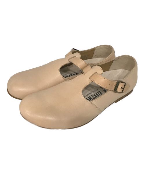 BIRKENSTOCK（ビルケンシュトック）BIRKENSTOCK (ビルケンシュトック) ティッケルレザーシューズ ベージュ サイズ:39の古着・服飾アイテム