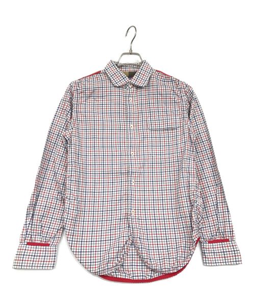 COMME des GARCONS JUNYA WATANABE MAN（コム デ ギャルソン ジュンヤ ワタナベ マン）COMME des GARCONS JUNYA WATANABE MAN (コム デ ギャルソン ジュンヤ ワタナベ マン) チェックシャツ ホワイト サイズ:SIZE　XSの古着・服飾アイテム