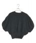 CLANE（クラネ）の古着「FRINGE ARCH SLEEVE KNIT TOPS」｜ブラック