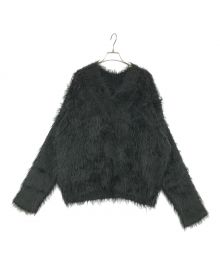 MAISON SPECIAL（メゾンスペシャル）の古着「2way V-neck Shaggy Knit Wear」｜ブラック