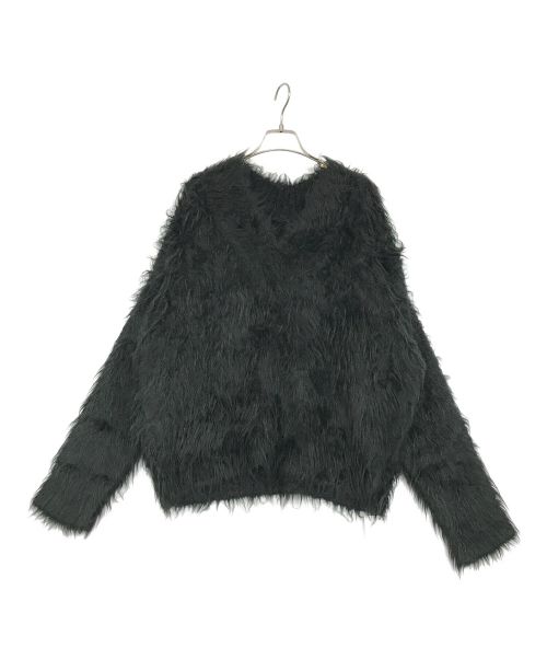 MAISON SPECIAL（メゾンスペシャル）MAISON SPECIAL (メゾンスペシャル) 2way V-neck Shaggy Knit Wear ブラック サイズ:SIZE　Fの古着・服飾アイテム