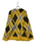 moussy (マウジー) SHAGGY KNIT ARGYLE カーディガン イエロー サイズ:F：5000円