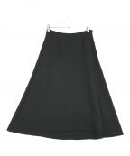 Noir de museノアードゥミューズ）の古着「DOUBLE CLOTH フレア スカート」｜ブラック