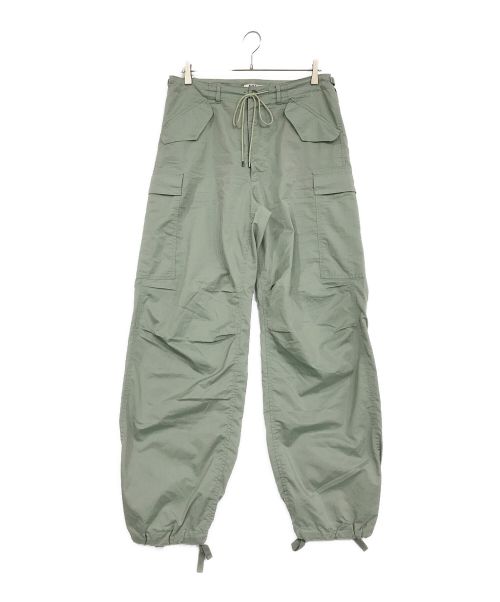 AURALEE（オーラリー）AURALEE (オーラリー) LIGHT FINX POLYESTER FATIGUE PANTS グリーン サイズ:SIZE　4の古着・服飾アイテム