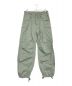 AURALEE（オーラリー）の古着「LIGHT FINX POLYESTER FATIGUE PANTS」｜グリーン