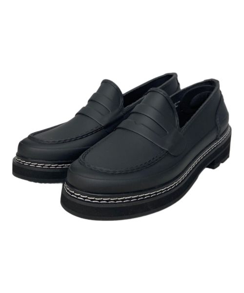 HUNTER（ハンター）HUNTER (ハンター) レインシューズ/ W REFINED STITCH PENNY LOAFER ブラック サイズ:US8/UK6/EU39の古着・服飾アイテム