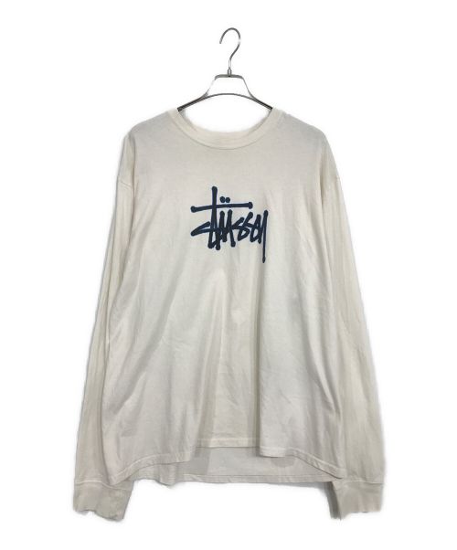 stussy（ステューシー）stussy (ステューシー) ロングスリーブカットソー ホワイト サイズ:XLの古着・服飾アイテム