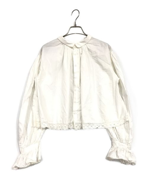 MACPHEE（マカフィー）MACPHEE (マカフィー) コットンブラウス ホワイト サイズ:SIZE 36の古着・服飾アイテム