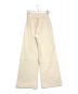 UNFIL (アンフィル) raw silk ribbed-jersey wide leg pants アイボリー サイズ:SIZE　1：5000円