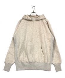 Champion REVERSE WEAVE（チャンピオン リバース ウィーブ）の古着「後付けパーカー」｜ベージュ