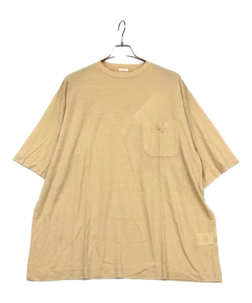 COMOLI（コモリ）COMOLI (コモリ) ウール天竺Tシャツ ベージュ サイズ:SIZE　4の古着・服飾アイテム