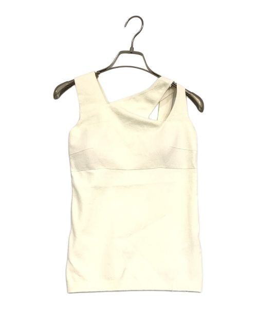UNFIL（アンフィル）UNFIL (アンフィル) stretch organic cotton sleeveless top アイボリー サイズ:SIZE　1の古着・服飾アイテム
