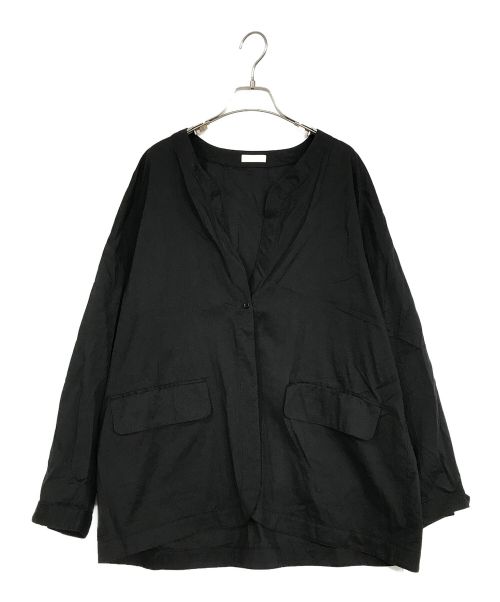 DES PRES（デ プレ）DES PRES (デ プレ) ノーカラージャケット ブラック サイズ:SIZE　36の古着・服飾アイテム