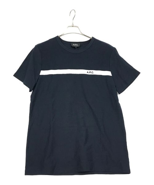 A.P.C.（アーペーセー）A.P.C. (アーペーセー) 半袖カットソー ネイビー サイズ:SIZE　Mの古着・服飾アイテム