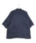 ISSEY MIYAKE MEN (イッセイミヤケメン) スタンドカラー半袖シャツ ネイビー サイズ:SIZE　2：9000円