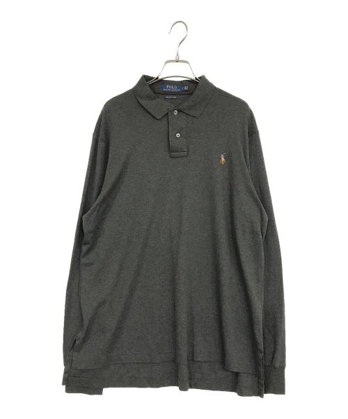 POLO RALPH LAUREN（ポロ・ラルフローレン）POLO RALPH LAUREN (ポロ・ラルフローレン) ロングスリーブポロシャツ グレー サイズ:Lの古着・服飾アイテム