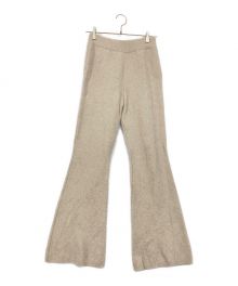 L'appartement（アパルトモン）の古着「FLARE KNIT PANTS」｜アイボリー