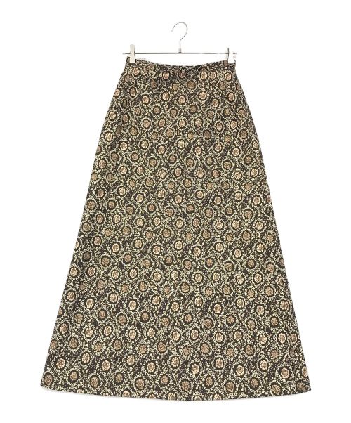maturely（マチュアリー）maturely (マチュアリー) Gobelin Maxi Skirt ブラウン サイズ:SIZE　1の古着・服飾アイテム