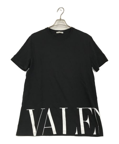 VALENTINO（ヴァレンティノ）VALENTINO (ヴァレンティノ) VLTNロゴ コットン Tシャツ ブラック サイズ:Lの古着・服飾アイテム