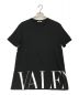 VALENTINO（ヴァレンティノ）の古着「VLTNロゴ コットン Tシャツ」｜ブラック