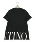 VALENTINO (ヴァレンティノ) VLTNロゴ コットン Tシャツ ブラック サイズ:L：7000円