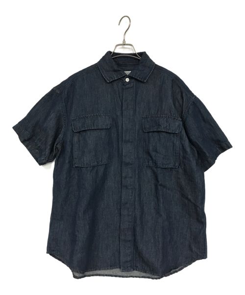 C.E（シーイー キャブエンプト）C.E (シーイー キャブエンプト) 半袖デニムシャツ インディゴ サイズ:SIZE　Sの古着・服飾アイテム