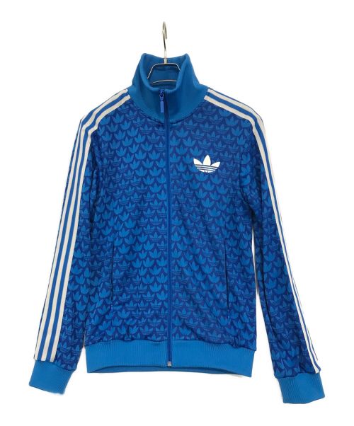 adidas（アディダス）adidas (アディダス) モノグラムトラックジャケット ブルー サイズ:SIZE　Mの古着・服飾アイテム