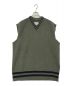 Maison Margiela（メゾンマルジェラ）の古着「OVERSIZED KNIT VEST/ニットベスト」｜グリーン