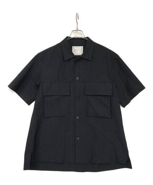 sacai（サカイ）sacai (サカイ) Chalk Stripe Shirt/チョークストライプシャツ ネイビー サイズ:3の古着・服飾アイテム