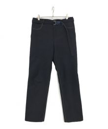 sacai（サカイ）の古着「pinstriped slim-cut trousers」｜ネイビー