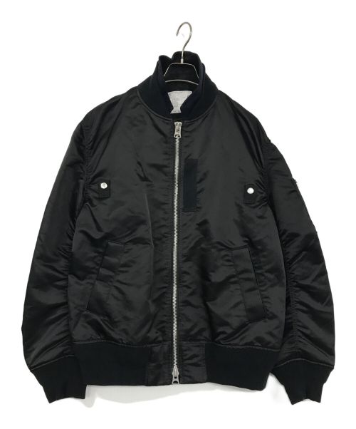 sacai（サカイ）sacai (サカイ) MA-1 Blouson/MA-1ブルゾン ブラック サイズ:3の古着・服飾アイテム