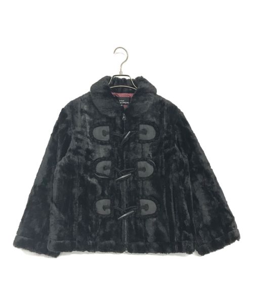 tricot COMME des GARCONS（トリココムデギャルソン）tricot COMME des GARCONS (トリココムデギャルソン) トグルボタンファーショートジャケット ブラック サイズ:SIZE　Mの古着・服飾アイテム