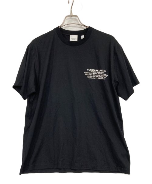 BURBERRY（バーバリー）BURBERRY (バーバリー) LOCATIONPRINT COTTON OVERSIZE T-SHIRT /プリントTシャツ ブラック サイズ:Sの古着・服飾アイテム