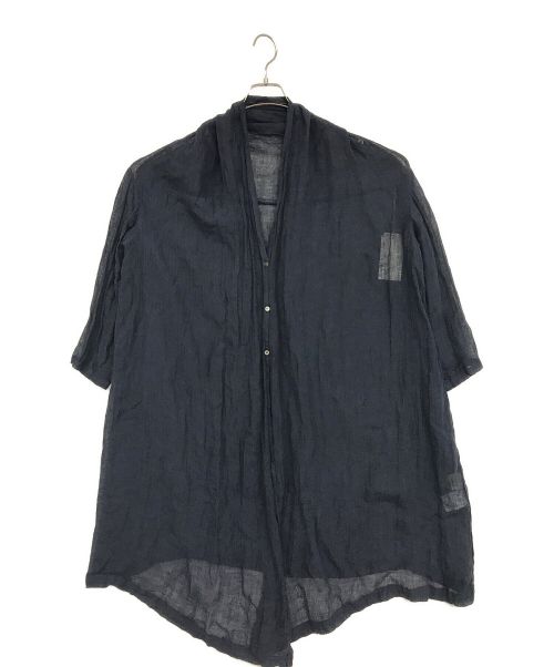 nest Robe（ネストローブ）nest Robe (ネストローブ) ショールカラーロングカーディガン ネイビー サイズ:SIZE　Fの古着・服飾アイテム