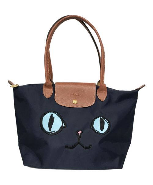 LONGCHAMP（ロンシャン）LONGCHAMP (ロンシャン) プリアージュ・トート S/ミャオ ネイビーの古着・服飾アイテム