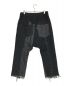 s'yte (サイト) 11oz DENIM PATCHWORK SAROUEL PANTS WITH CUT-OFF HEM ブラック サイズ:3：22000円