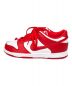 NIKE (ナイキ) スニーカー/ダンク LOW 'White and University Red' レッド サイズ:UK7：7000円