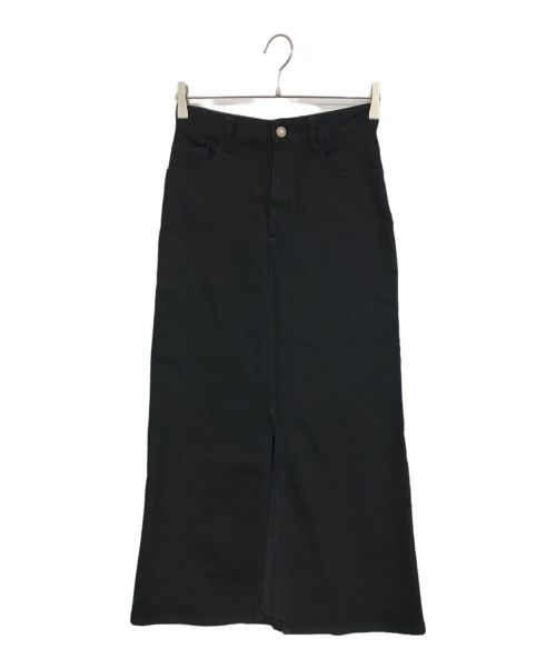 theory（セオリー）theory (セオリー) Classic ST Denim Long Slit Skirt/デニムロングスリットスカート ブラック サイズ:23の古着・服飾アイテム