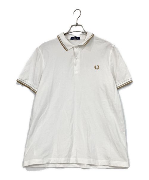 FRED PERRY（フレッドペリー）FRED PERRY (フレッドペリー) ポロシャツ ホワイト サイズ:Ｌの古着・服飾アイテム