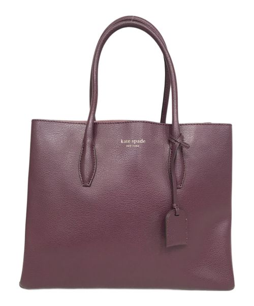 Kate Spade（ケイトスペード）Kate Spade (ケイトスペード) エヴァミディアムサッチェルトートバッグ ボルドーの古着・服飾アイテム