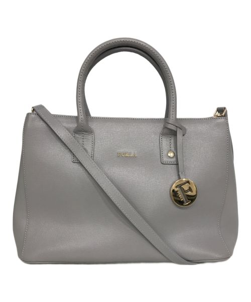 FURLA（フルラ）FURLA (フルラ) 2WAYショルダーバッグ グレーの古着・服飾アイテム