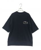 LACOSTEラコステ）の古着「オーバーサイズクロックエンブレムスウェットTシャツ」｜ネイビー