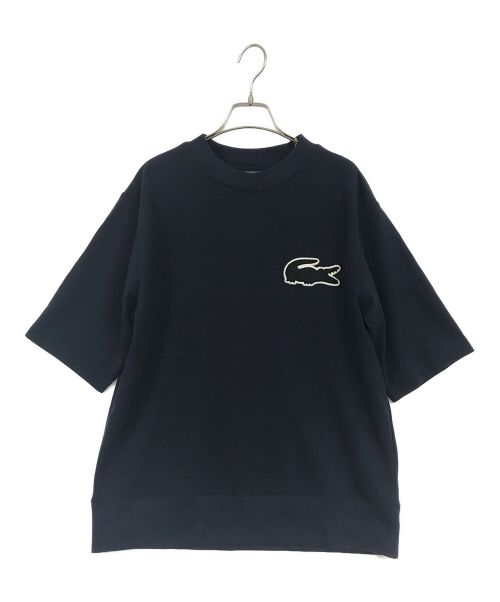 LACOSTE（ラコステ）LACOSTE (ラコステ) オーバーサイズクロックエンブレムスウェットTシャツ ネイビー サイズ:FR 5 US Lの古着・服飾アイテム