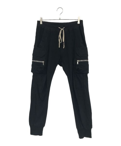 RICK OWENS（リックオウエンス）RICK OWENS (リックオウエンス) MASTODON CARGO PANTS /ドローストリング カーゴ パンツ ブラック サイズ:US40の古着・服飾アイテム