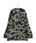 HUF（ハフ）の古着「BAR LOGOTIE DYE CREW SWEATER」｜ブラック×カーキ