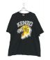 KENZO（ケンゾー）の古着「'Varsity Jungle' タイガー オーバー サイズ Tシャツ」｜ブラック