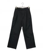 FARAHファーラー）の古着「Two Tuck Side Adjustable Pants」｜ブラック