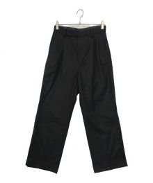 FARAH（ファーラー）の古着「Two Tuck Side Adjustable Pants」｜ブラック