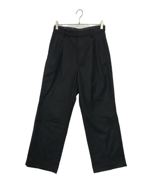 FARAH（ファーラー）FARAH (ファーラー) Two Tuck Side Adjustable Pants ブラック サイズ:30‐30の古着・服飾アイテム